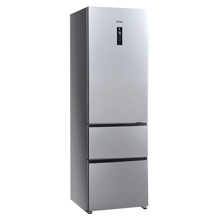 Haier A2FE735CXJ 191x60cm Frost Free Freestanding Fridge Freezer With MyZone - Stainless Steel