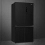Refurbished Smeg 522 Litre Four Door Freestanding American Fridge Freezer - Dark Inox