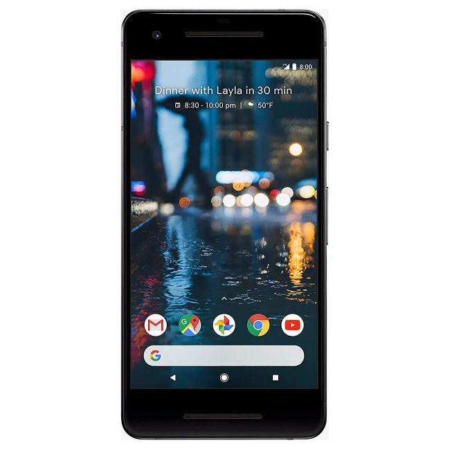 Grade A3 Google Pixel 2 Just Black 5" 128GB 4G Unlocked & SIM Free