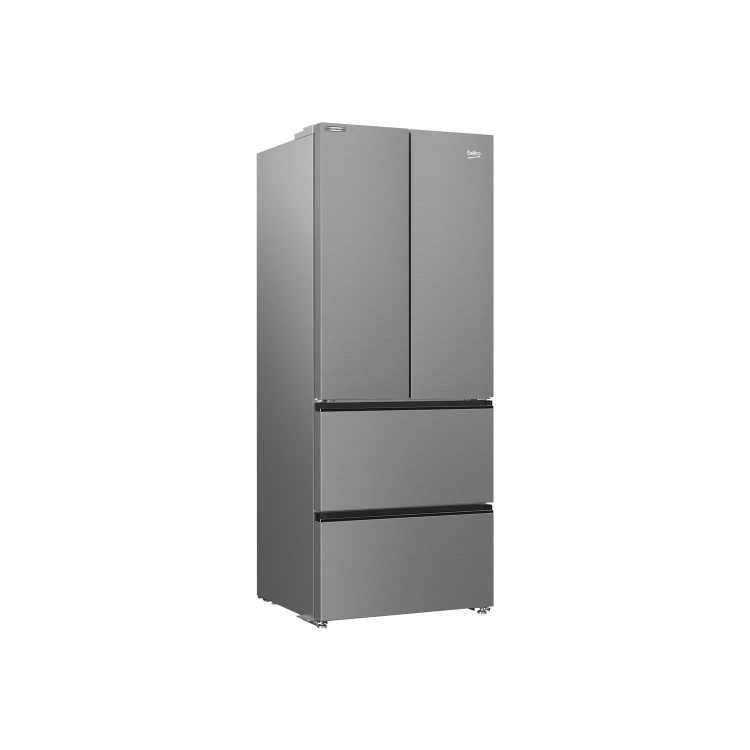 Refurbished Beko HarvestFresh GNE490IR3VPS 468 Litre Freestanding Frost Free American Fridge Freezer