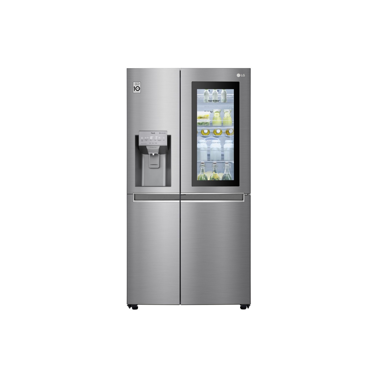 Refurbished LG GSI960PZVV Freestanding 601 Litre Frost Free Mulitdoor American Fridge Freezer