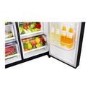 Refurbished LG GSL761MCXV Freestanding 601 Litre 70/30 American Fridge Freezer Black