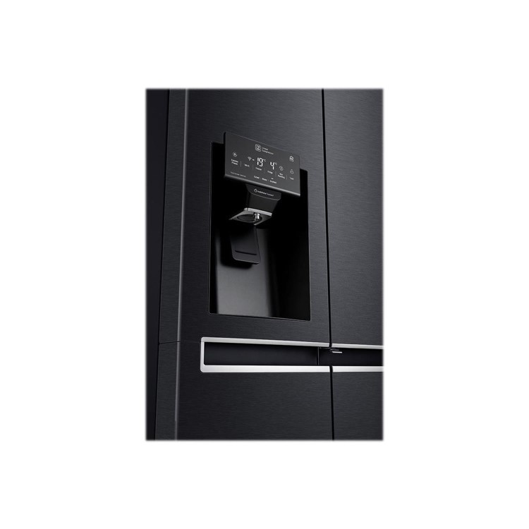 Refurbished LG GSL761MCXV Freestanding 601 Litre 70/30 American Fridge Freezer Black