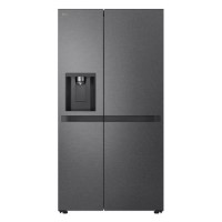 Refurbished LG NatureFRESH 638 Litre Side-by-Side American Fridge Freezer - Matte Black