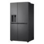 Refurbished LG NatureFRESH 638 Litre Side-by-Side American Fridge Freezer - Matte Black