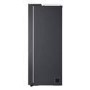 Refurbished LG NatureFRESH 638 Litre Side-by-Side American Fridge Freezer - Matte Black