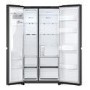 Refurbished LG NatureFRESH 638 Litre Side-by-Side American Fridge Freezer - Matte Black