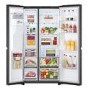 Refurbished LG NatureFRESH 638 Litre Side-by-Side American Fridge Freezer - Matte Black