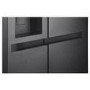 Refurbished LG NatureFRESH 638 Litre Side-by-Side American Fridge Freezer - Matte Black