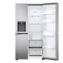 Refurbished LG NatureFRESH 635 Litre Side-by-Side American Fridge Freezer - Shiny Steel