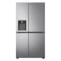 Refurbished LG NatureFRESH 635 Litre Side-by-Side American Fridge Freezer - Shiny Steel
