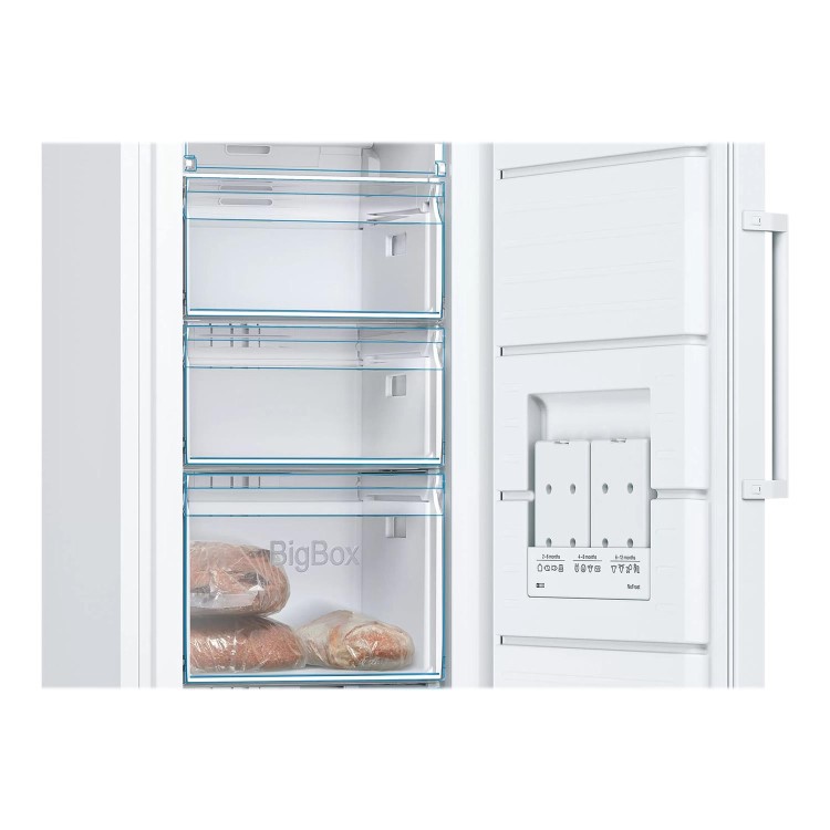Refurbished Bosch Serie 4 GSN29VWEVG Freestanding 200 Litre Frost Free Freezer
