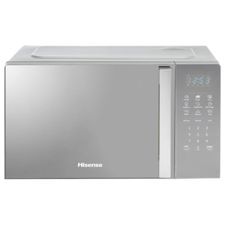 Refurbished Hisense H20MOMSS4HGUK 20L 700W Freestanding Combination Microwave Oven & Grill Silver