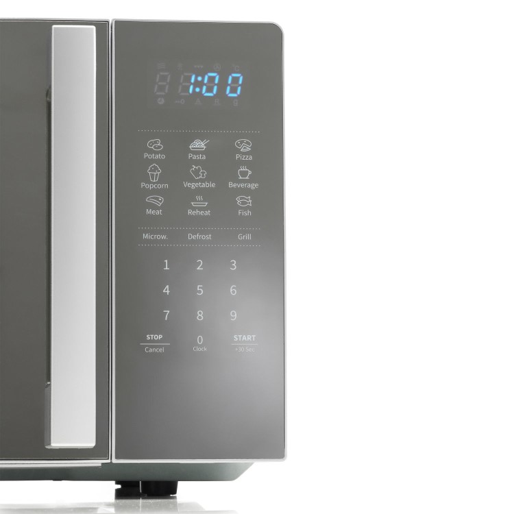 Refurbished Hisense H20MOMSS4HGUK 20L 700W Freestanding Combination Microwave Oven & Grill Silver
