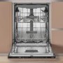 Refurbished Hotpoint Maxi Space H7IC16M6UK Integrated 16 Place Dishwasher Black