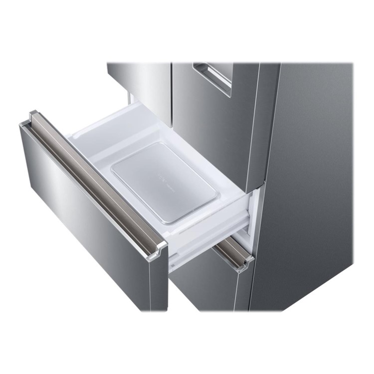Refurbished Haier HB18FGSAAA Freestanding 539 Litre 70/30 Frost Free American Fridge Freezer Stainless Steel