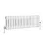 GRADE A2 - Reggio White Horizontal Double Column Traditional Radiator 300x1010mm 1797 BTU - Cast Iron Style