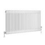 GRADE A2 - Reggio White Horizontal Double Column Traditional Radiator 600x1190mm 4091 BTU - Cast Iron Style