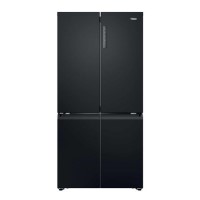 Refurbished Haier Series 3 250 Litre Side-by-Side American Fridge Freezer - Black