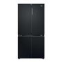 Refurbished Haier Series 3 250 Litre Side-by-Side American Fridge Freezer - Black