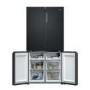 Refurbished Haier Series 3 250 Litre Side-by-Side American Fridge Freezer - Black