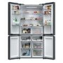 Refurbished Haier Series 3 250 Litre Side-by-Side American Fridge Freezer - Black