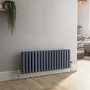 GRADE A2 - Reggio Anthracite Horizontal Triple Column Traditional Radiator 300x830mm 1857 BTU - Cast Iron Style