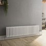 GRADE A2 - Reggio White Horizontal Triple Column Traditional Radiator 300x1190mm 2682 BTU - Cast Iron Style
