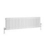 GRADE A2 - Reggio White Horizontal Triple Column Traditional Radiator 300x1190mm 2682 BTU - Cast Iron Style