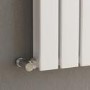 GRADE A2 - Riace White Horizontal Flat Designer Radiator 600x884mm Double Panel 3342 BTU