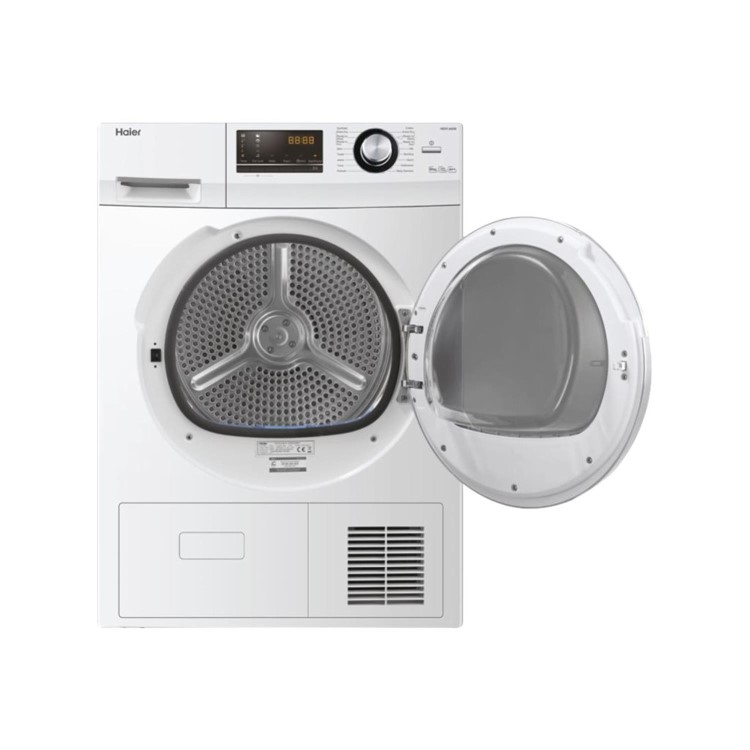 Refurbished Haier HD80-A636 Freestanding Heat Pump 8KG Tumble Dryer