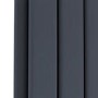 GRADE A2 - Riace Anthracite Horizontal Flat Designer Radiator 600x612mm Double Panel 2313 BTU