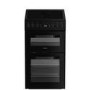 Refurbished Hotpoint 50cm Electric Cooker - Black
