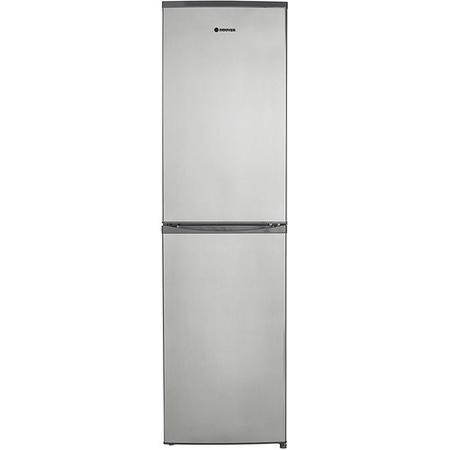 Refurbished Hoover HFF195XK Freestanding 281 Litre 50/50 Frost Free Fridge Freezer - Stainless Steel
