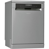 Refurbished Hotpoint HFP5O41WLGXUK 14 Place Freestanding Dishwasher Stainless Steel