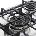 CDA 70cm 5 burner Gas Hob with Wok Burner - Stainless Steel