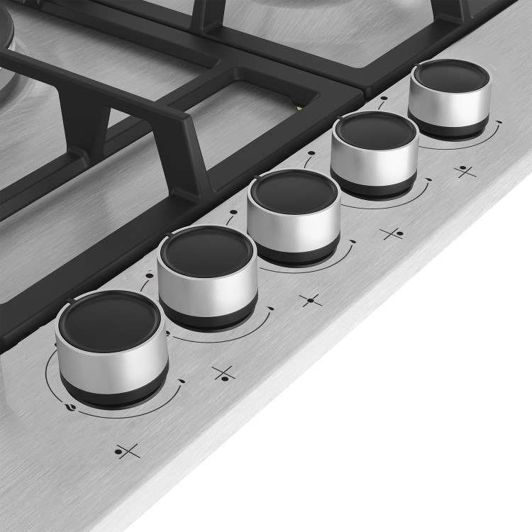 Refurbished Beko HIAW75225SXE 75cm 5 Burner Gas Hob Stainless Steel