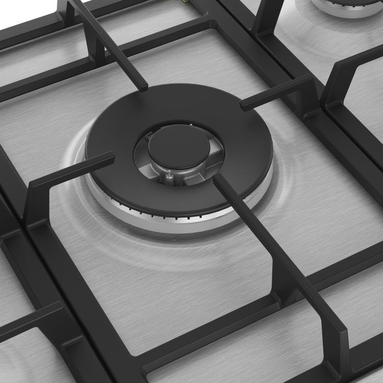 Refurbished Beko HIAW75225SXE 75cm 5 Burner Gas Hob Stainless Steel