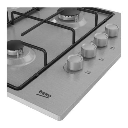 Refurbished Beko HIBG64120SX 4 Burner Gas Hob Stainless Steel