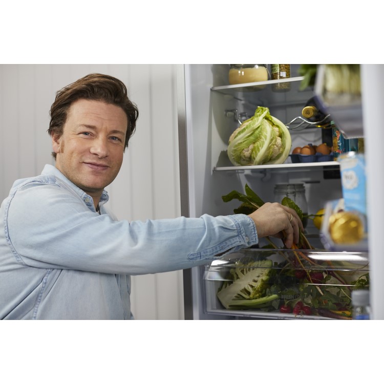 GRADE A2 - Hotpoint HMCB5050AA 54cm Wide 50-50 Integrated Upright Fridge Freezer - White