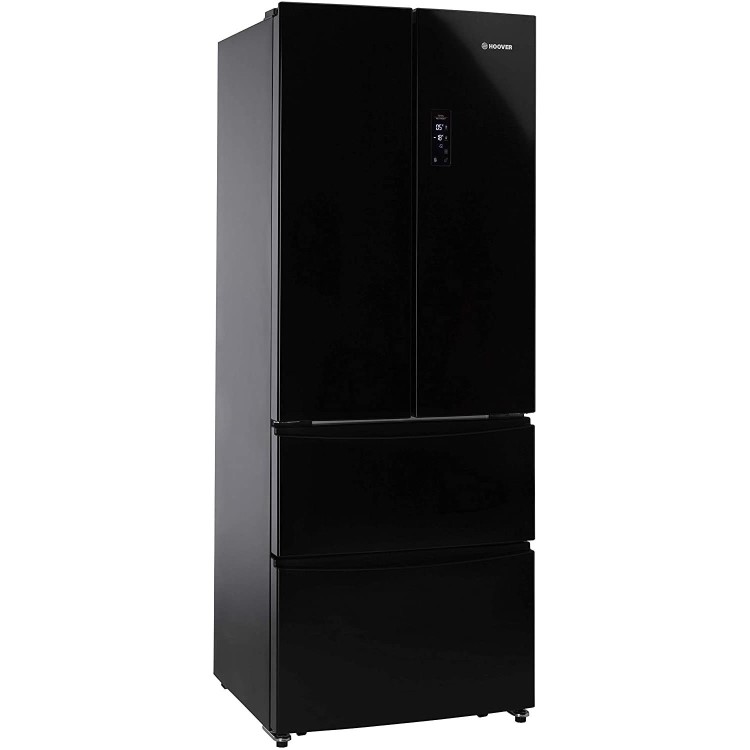 Refurbished Hoover HMN7182IXK Freestanding 404 Litre 60/40 Frost Free Fridge Freezer Black
