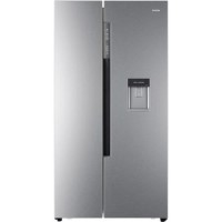 GRADE A2 - Haier HRF-522WS6 Side-by-side American Fridge Freezer With Non-Plumbed Water Dispenser - Silver