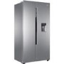GRADE A2 - Haier HRF-522WS6 Side-by-side American Fridge Freezer With Non-Plumbed Water Dispenser - Silver