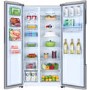 GRADE A2 - Haier HRF-522WS6 Side-by-side American Fridge Freezer With Non-Plumbed Water Dispenser - Silver