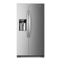 Refurbished Haier HRF630IM7 Freestanding 555 Litre 65/35 American Fridge Freezer Stainless Steel