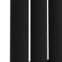 Refurbished Sorrento Midnight Black Horizontal Oval Designer Radiator 600x1593mm Single Panel 4255 BTU