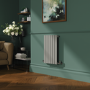 Refurbished Riace Smoked Stone Horizontal Flat Designer Radiator 600x408mm Single Panel 953 BTU