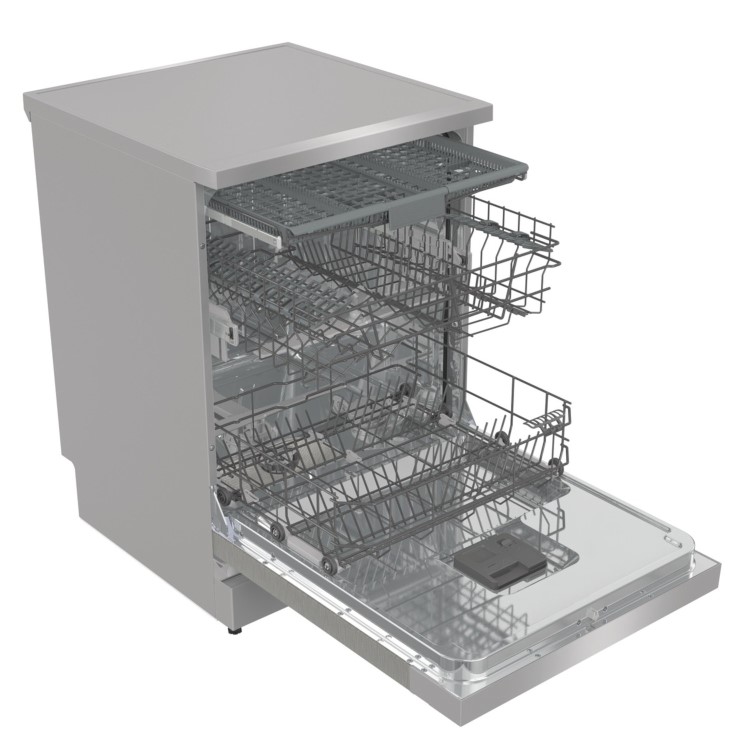 Refurbished Hisense HS643D60XUK 16 Place Freestanding Dishwasher Stainless Steel