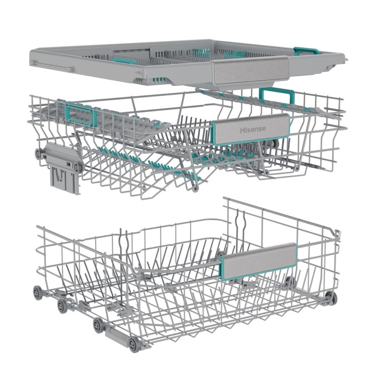 GRADE A2 - Hisense Hi6 Freestanding Dishwasher - WiFi-enabled A-Rated - Graphite