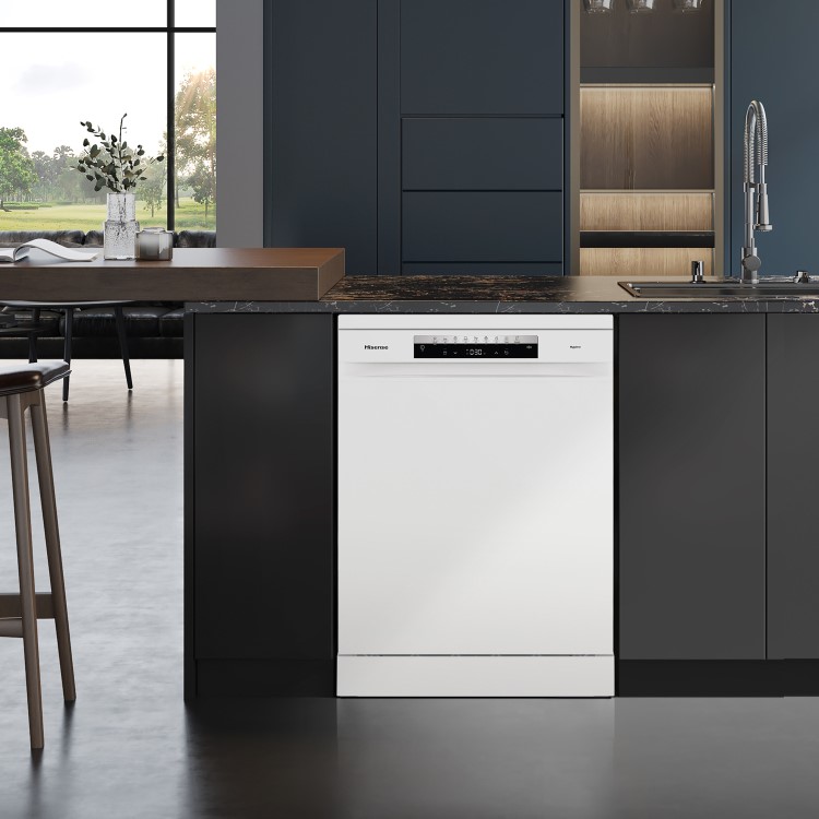 Hisense Hygiene Freestanding Dishwasher - Smart Wi-Fi, C-Rated, White